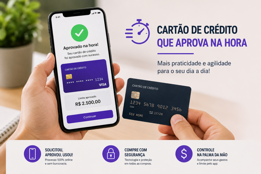 cartão de crédito que aprova na hora