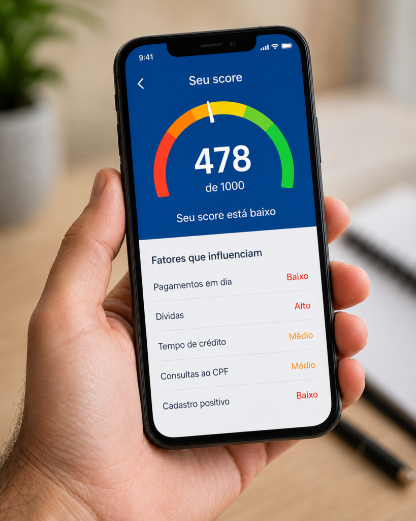 cartão de crédito com score baixo